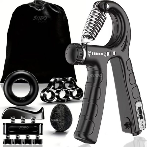 Tensor Mano Hand Grip Kit X 5 Ejercitadores 5/60 Kg Terapia