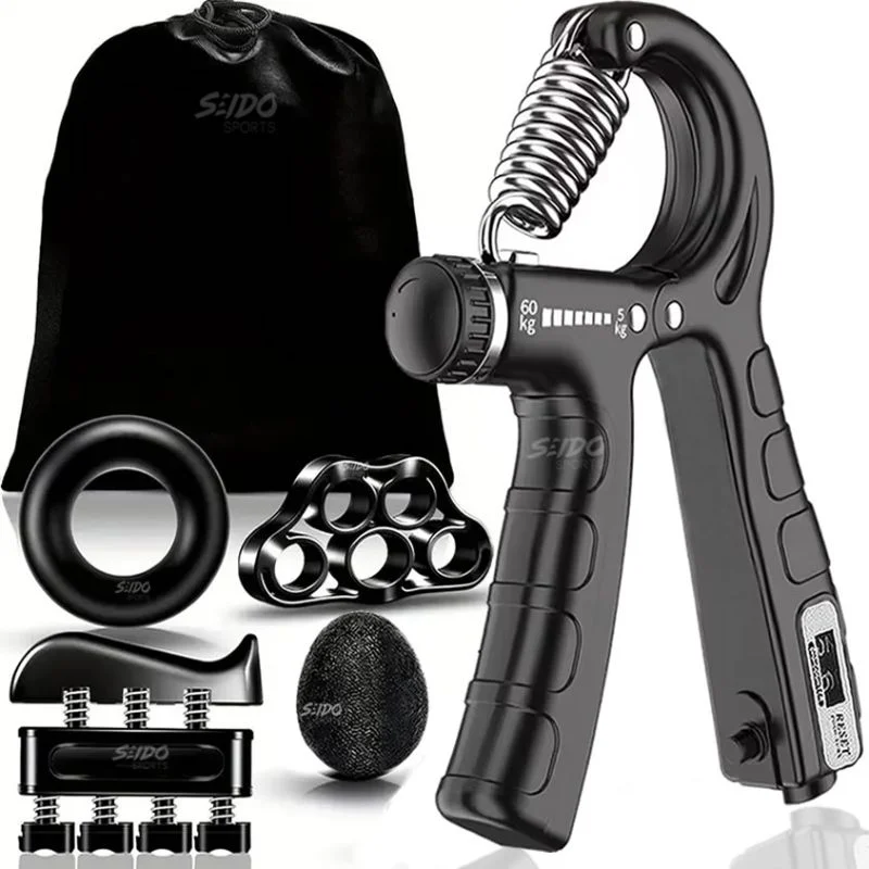 Tensor Mano Hand Grip Kit X 5 Ejercitadores 5/60 Kg Terapia