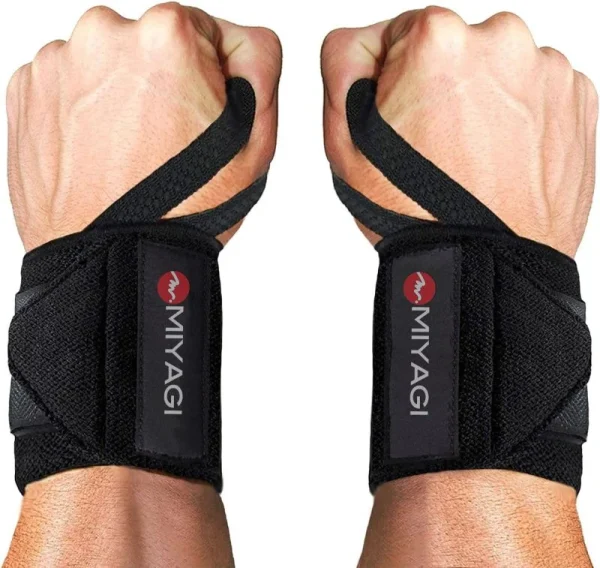 Vendas Straps X2 Muñequeras Levantamiento Pesas Soporte Gym
