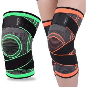 Rodillera Deportiva Compresion Doble Correa Banda Protectora