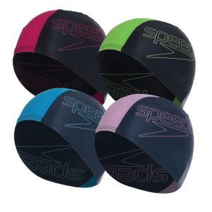 Gorro Natación Textil Niños Speedo Color Block Piscina Buceo