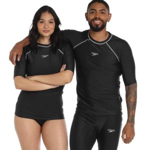 Camiseta Natacion Speedo Manga Corta Hyden Piscina Unisexo