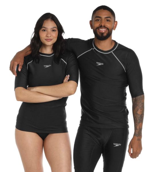 Camiseta Natacion Speedo Manga Corta Hyden Piscina Unisexo