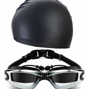 Gafas Tapa Oídos Gorro Natacion Kit Piscina Buceo + Estuche