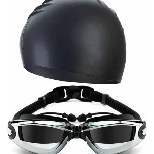 Kit De Natación Gafas Gorro Tapa Oídos + Estuche Piscina Buceo