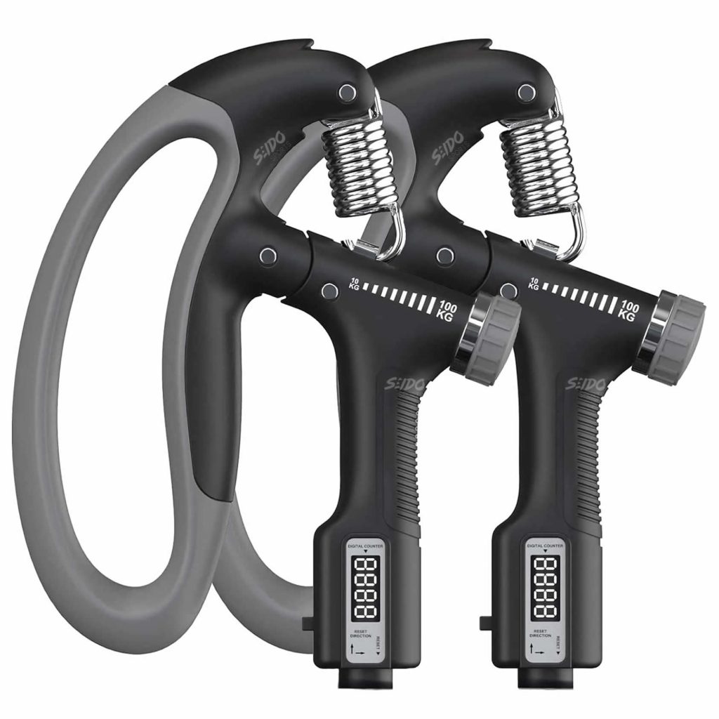 Tensor Hand Grip 10/100 Kg X2 Contador Ejercitador Terapia