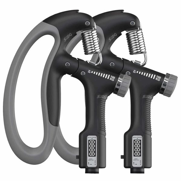 Tensor Hand Grip 10/100 Kg X2 Contador Ejercitador Terapia