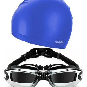 Kit De Natación Gafas Gorro Tapa Oídos + Estuche Piscina Buceo