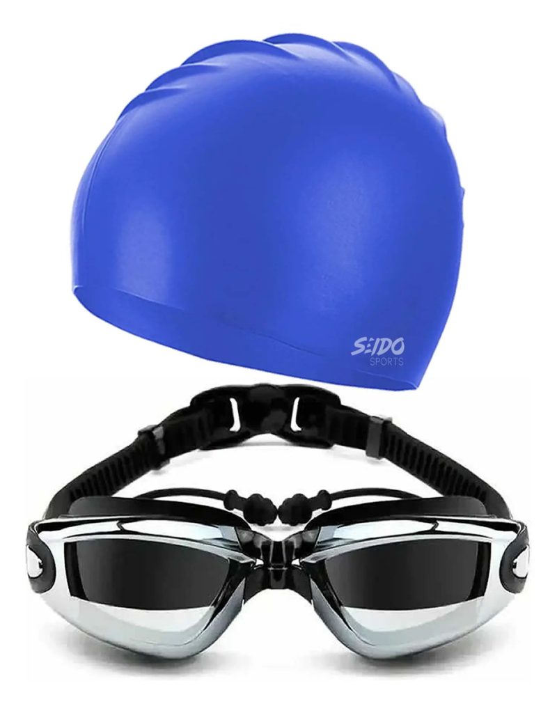 Gafas Tapa Oídos Gorro Natacion Kit Piscina Buceo + Estuche