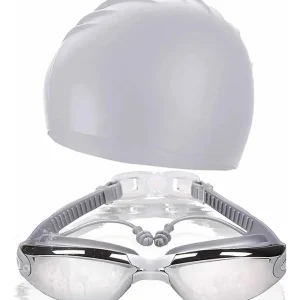 Kit De Natación Gafas Gorro Tapa Oídos + Estuche Piscina Buceo