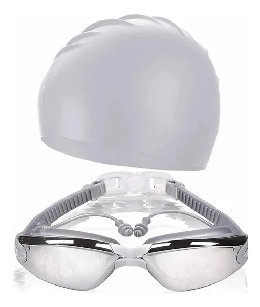 Kit De Natación Gafas Gorro Tapa Oídos + Estuche Piscina Buceo