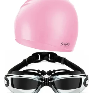 Kit De Natación Gafas Gorro Tapa Oídos + Estuche Piscina Buceo