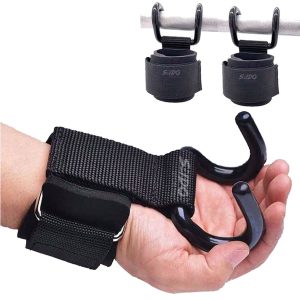 Muñequeras Gancho Straps X2 Levantamiento Pesas Correas Gym