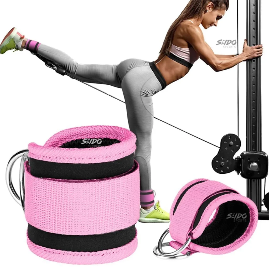 Arnes Tobillo X2 Para Poleas Grillete Tobillera Fitness Gym