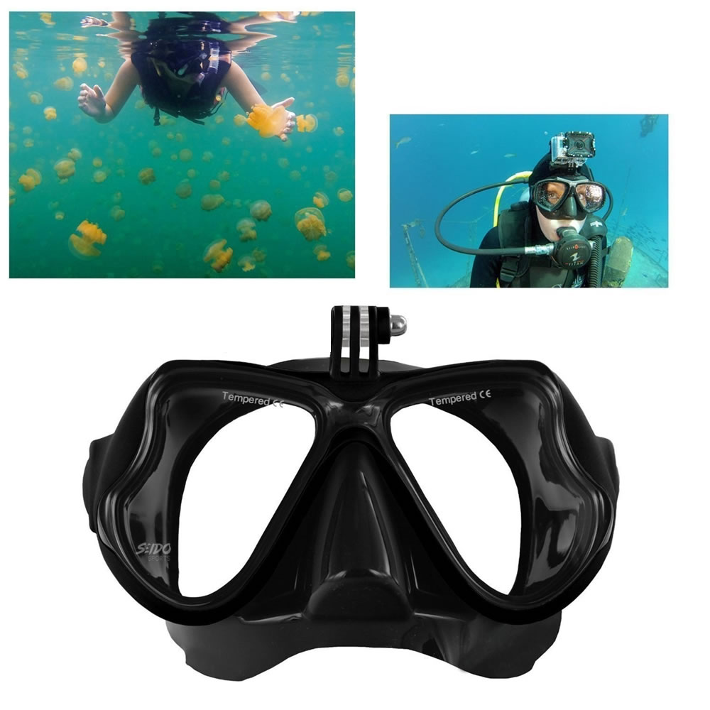 Careta Buceo Gafas Natación Mascara Soporte Cámara Go Pro