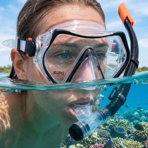 Set De Careta Y Snorkel Swimmer Kit Natación Buceo Silicona
