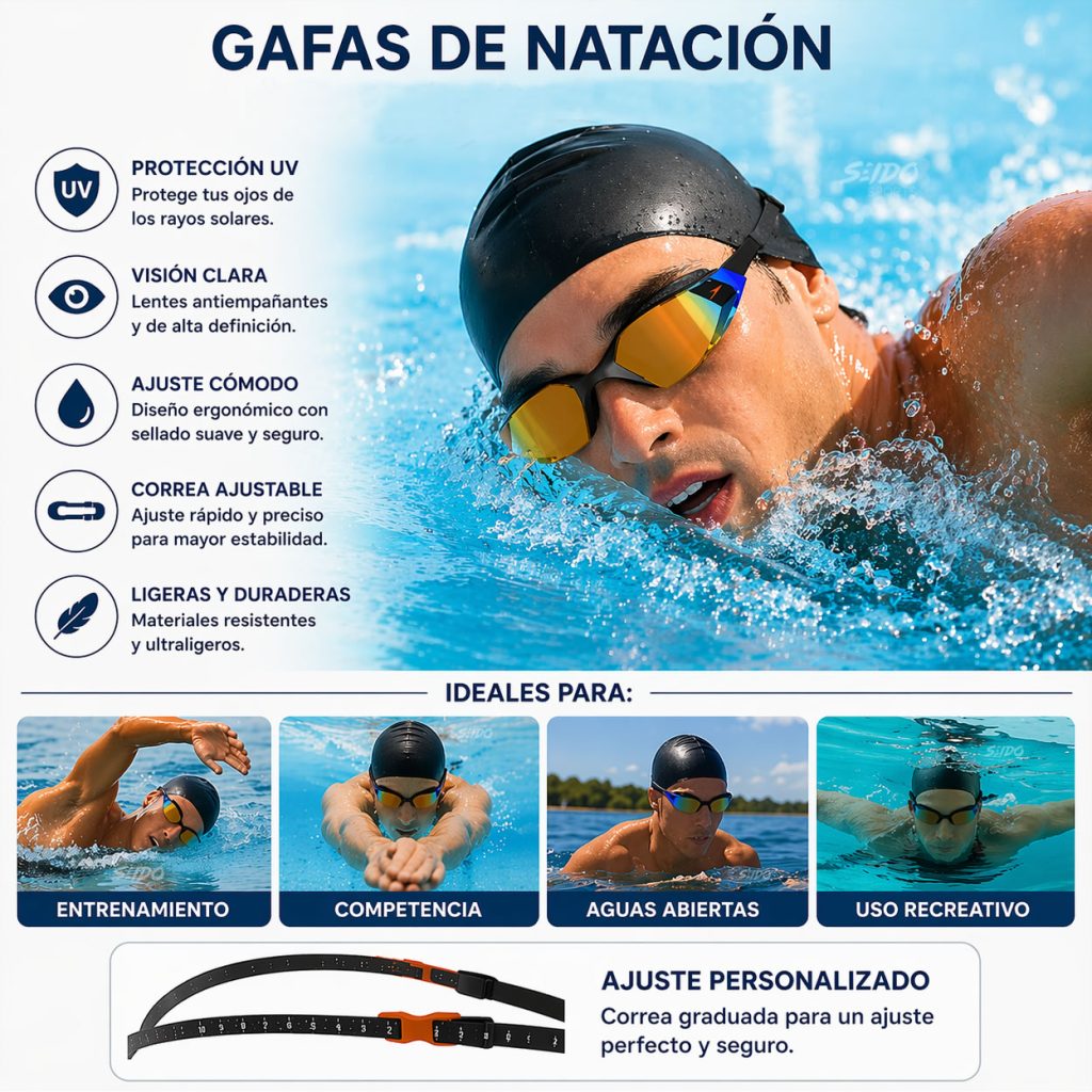Gafas De Natacion Speedo Aquapulse Pro Mirror Antiempañante