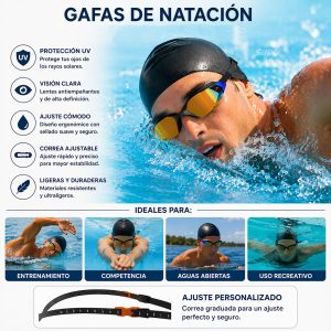Gafas De Natacion Speedo Aquapulse Pro Mirror Antiempañante