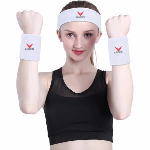 Set de Balaca y Muñequeras para Sudor - Kit de Entrenamiento Fitness Gym