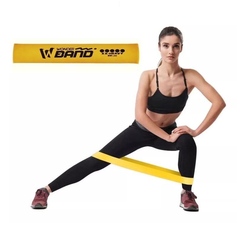 Banda Elástica Resistencia Wonder Dorada 28lb Extra Fuerte