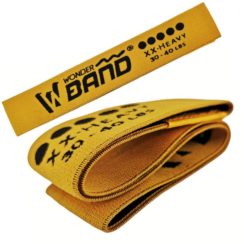 Bandas Elásticas Tela Resistencia Wonder Dorada 30-40lb Yoga