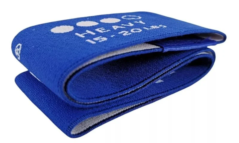 Banda Elástica De Tela Resistencia 15 a 20 lb Azul Wonder