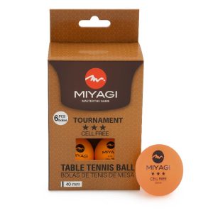 Bola Tenis Mesa Pelota Ping Pong 3 Stars Miyagi Blancas X 6