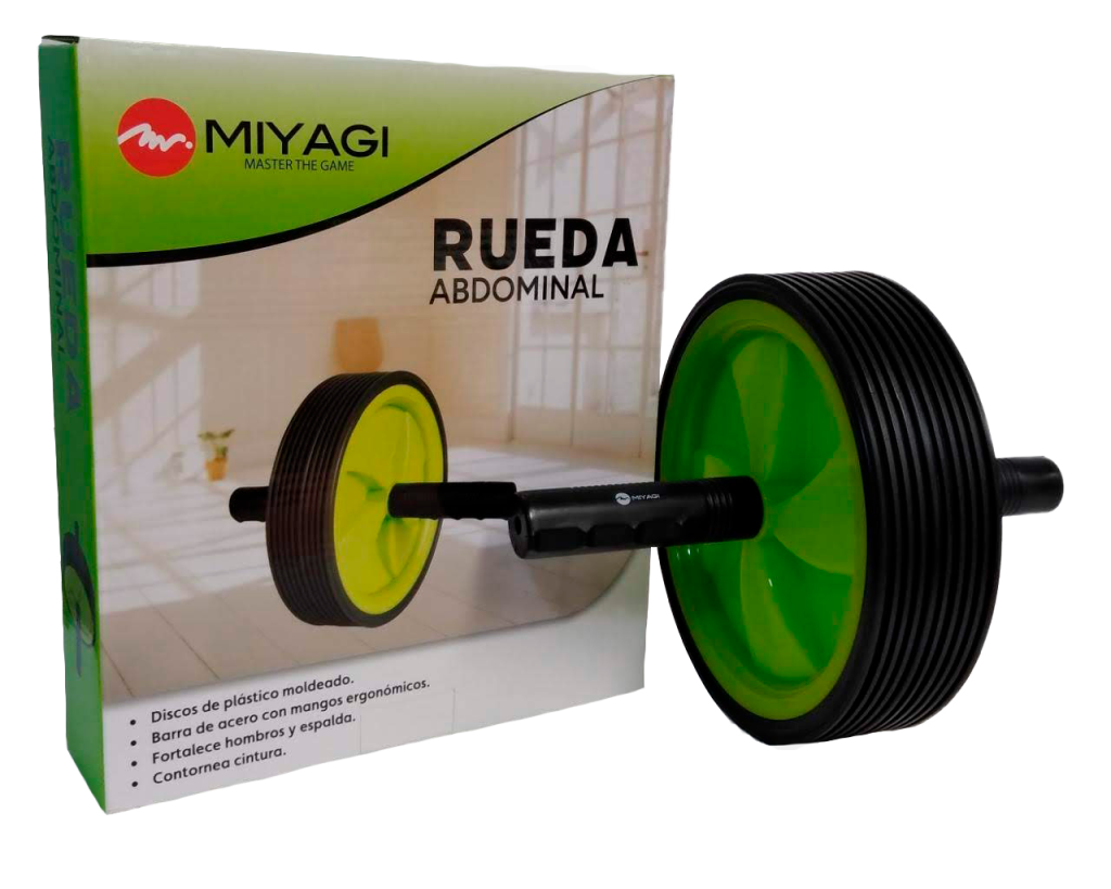 Rueda Abdominal Miyagi Rodillo Ejercicio Tonificador Abdomen