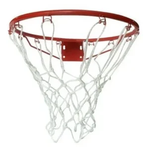 Malla X 2 Aro Baloncesto Red Nylon Basketball Blanca Basket