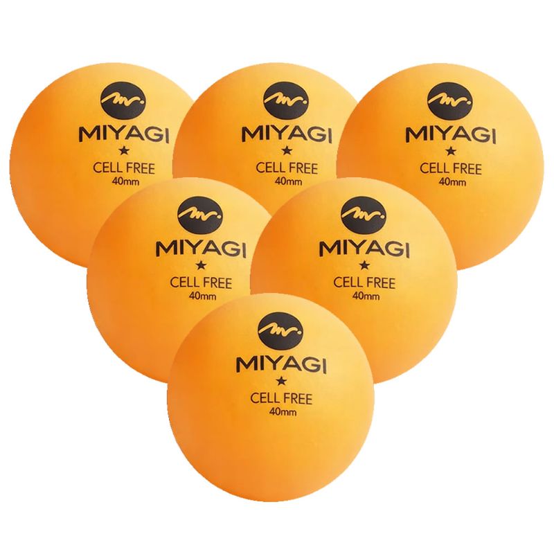 Pelotas Tenis Mesa Bolas Ping Pong 1 Stars Miyagi Naranja