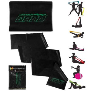 Bandas Theraband Resistencia Negra 1.5 M Ejercicio Terapia