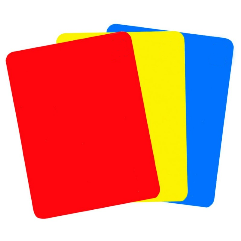 Tarjetas Arbitro Juez Libretas Arbitraje Amarilla Azul Roja