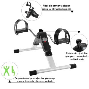 Mini Bicicleta Estatica Pedal Ejercitador Portatil Ajustable