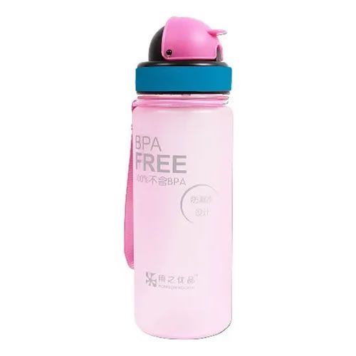 Termo Deportivo Botella 500 Ml Pitillo Trotar Ejercicio Gym