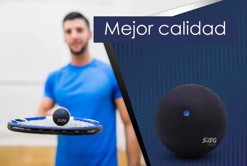 Pelota Squash Bola Punto Amarillo, Azul, Rojo Wonder Sport