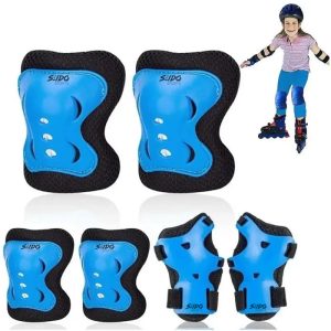 Kit Protección Patinaje Set Codera Muñequera Rodillera Niños