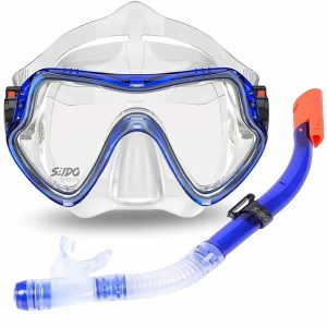Set De Careta Y Snorkel Swimmer Kit Natación Buceo Silicona