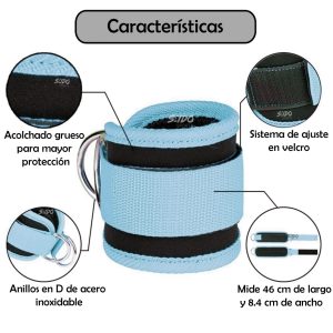 Arnés Agarre Tobillo Grillete Tobillera Fitness Tonifica Gym