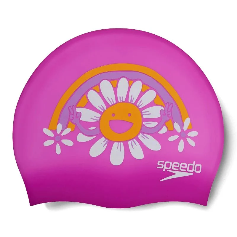 Gorro Natación Speedo Niños Printed Silicona Junior Piscina