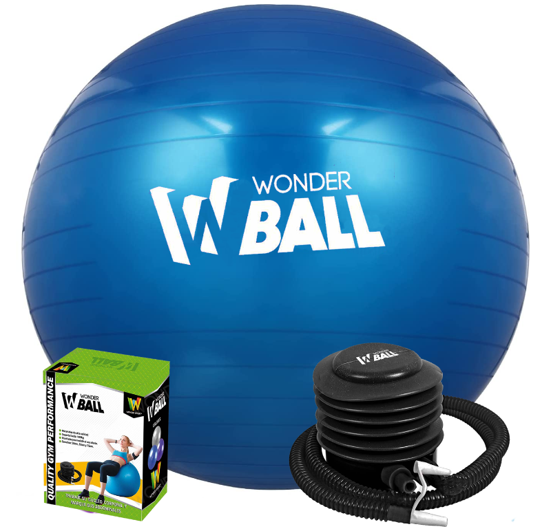 Balon Pilates Yoga Pelota Abdominales Gym 55 Cm + Inflador