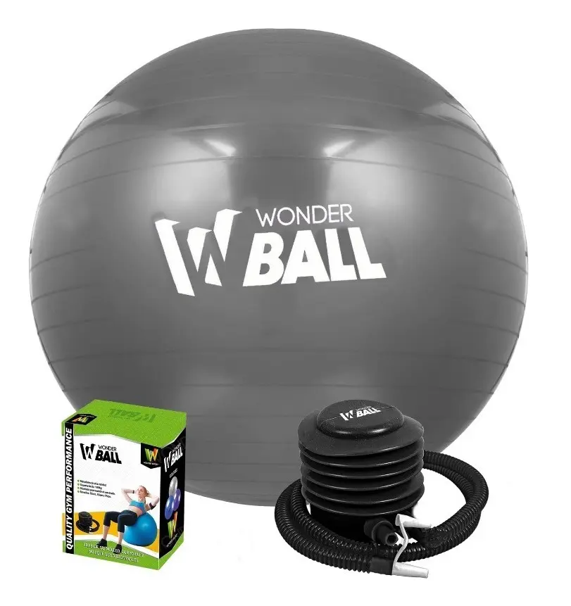 Balon Pilates Yoga Pelota Abdominales Gym 65 Cm + Inflador