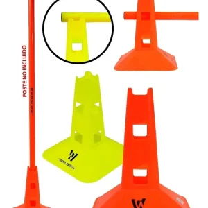 Cono Señalización Con Huecos 23 Cm Entrenamiento Deportivo