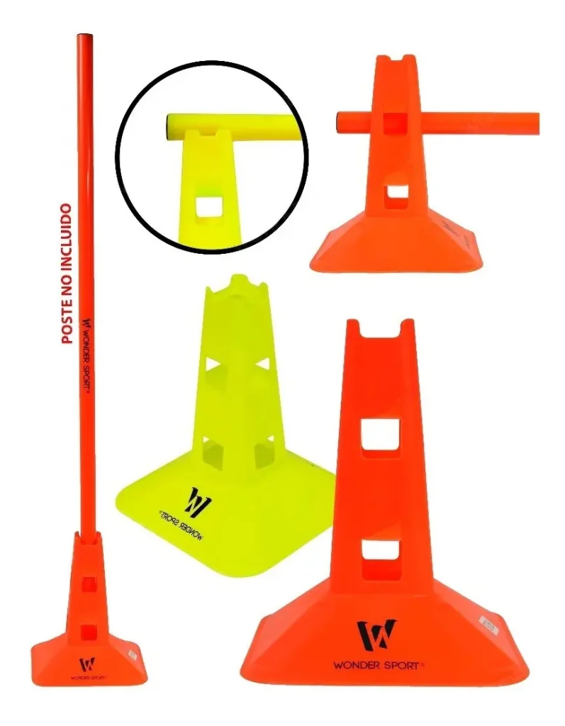 Cono Señalización Con Huecos 23 Cm Entrenamiento Deportivo