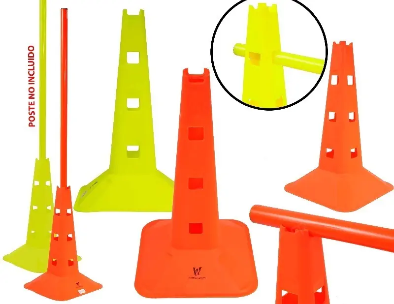 Cono Señalización Con Huecos 40 Cm Entrenamiento Deportivo