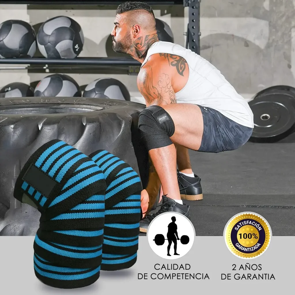Vendas Protector Rodillas X 1 Rodilleras Levantamiento Pesas