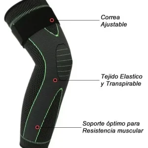 Rodillera Deportiva Compresión Ajustable Soporte Rodilla