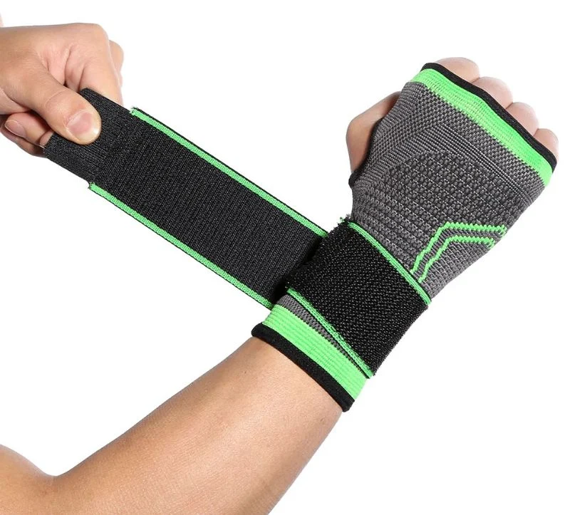 Muñequera Deportiva Compresion Banda Ajustable Soporte Mano
