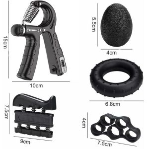 Tensor Mano Hand Grip Kit X 5 Ejercitadores 5/60 Kg Terapia