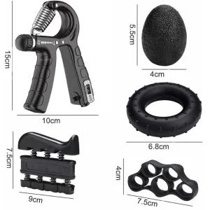 Tensor Mano Hand Grip Kit X 5 Ejercitadores 5/60 Kg Terapia