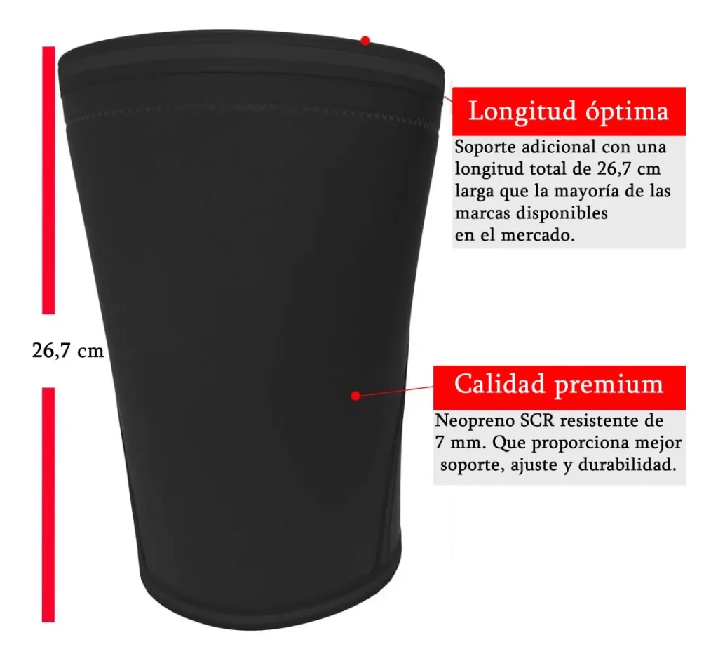 Rodillera Compresión Soporte Fitness Gym Neopreno 7mm